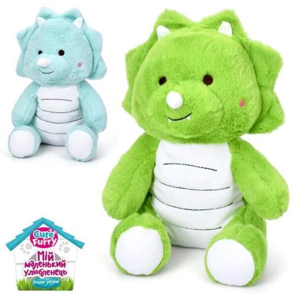 М'яка іграшка M 6007 UA (30шт) динозавр, в35-24-18см, 2 кольори, у пакеті (шт)