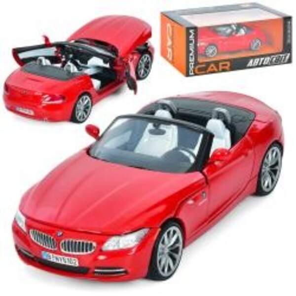 Машина AP-1933 (8шт) АвтоСвіт, 1:24, 2010 BMW Z4, метал, 17,5см, відкриваються двері та капот, гумов (шт)