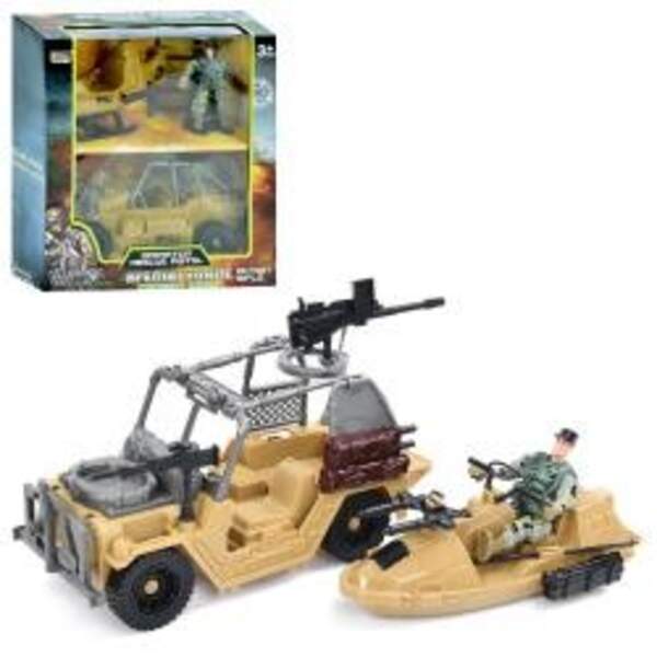 Набір з фігурками 6630AB (24шт) військовий, транспорт 2шт (джип 18см), солдат, зброя, 2 види, в кор- (шт)