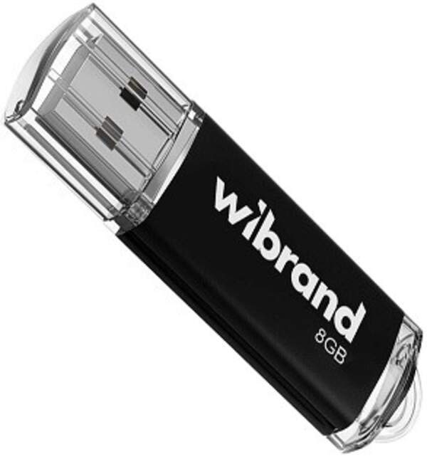Флеш-накопичувач Flash Wibrand Cougar 8GB USB 2.0 Black (WI2.0/CU8P1B) (шт)
