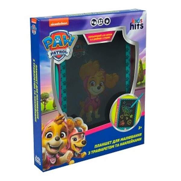 Планшет для малювання Paw Patrol арт. KH73/002L (40шт) LCD екран 8,5'', трафарет, наліпки в кор. 21* (шт)
