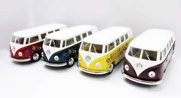 Модель автобус VOLKSWAGEN (1962) 5'' KT5060FW метал.інерц.відкр.дв.4кол.кор./96/ (шт)