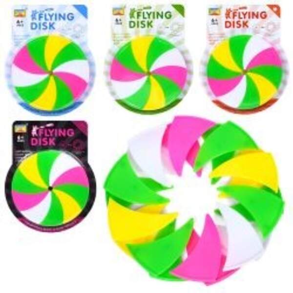 Лiтаюча тарiлка MR 1415 (96шт) 12,2см/19см, мікс кольорів, на листі, 15-18,5-1см (шт)