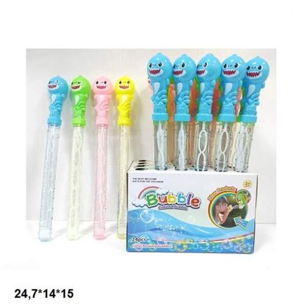 Мильні бульбашки 100мл 3844 акула 4кол.24шт.в кор.24,7*14*15 /6/144/ (шт)