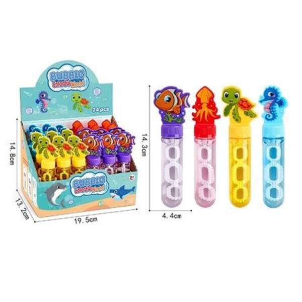 Мильні бульбашки 30мл 266-190 морські тварини 4в.24шт.в кор.19,5*13,2*14,8 /18/432/ (шт)