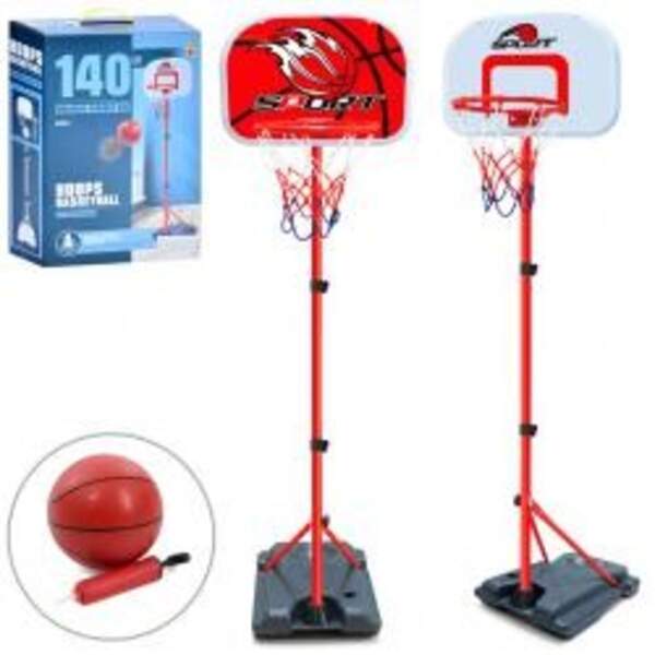 Баскетбольне кільце MR 1125 (4шт) на стійці (метал) 140см, щит пластик 38-29см, кільце метал 23см, с (шт)