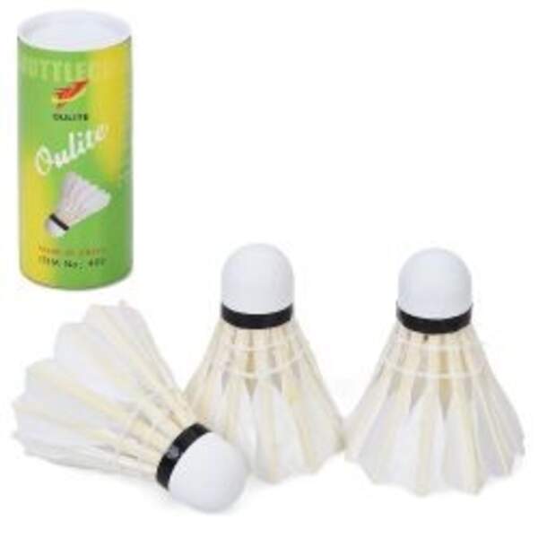 Воланчик MS 4937-3 (40шт) набір 3шт, перо, кольорові, в тубусі, 15-6,5-6,5см (шт)