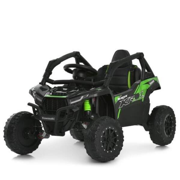 Джип JS330EBLR-2-5(24V) (1шт) р/к 2,4G, 4*35W, 1*24V5AH, EVA, шкіра, TF, чорно-зелений (шт)