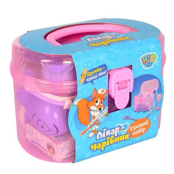 Набір лікаря 5608B (36шт) стетоскоп, медичні інструменти, чемодан, в карт.обгортці, 19,5-13-10см (шт)