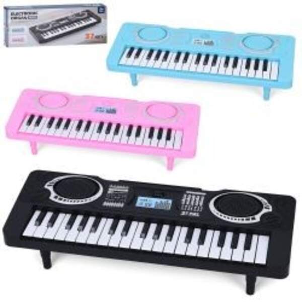 Синтезатор R888 (24шт) 37 клавіш, 34,5-13-8,5см, музика, 2 режими, 3 кольори, на бат-ці, в кор-ці, 3 (шт)