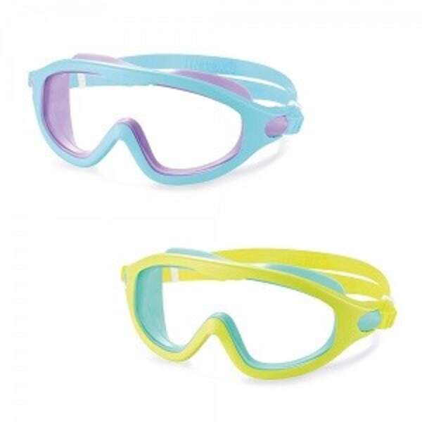 Маска для плавання 55985 (12шт) лінзи - полікарбонат, регульований ремінець, вік 3-8 років, 2 кольор (шт)