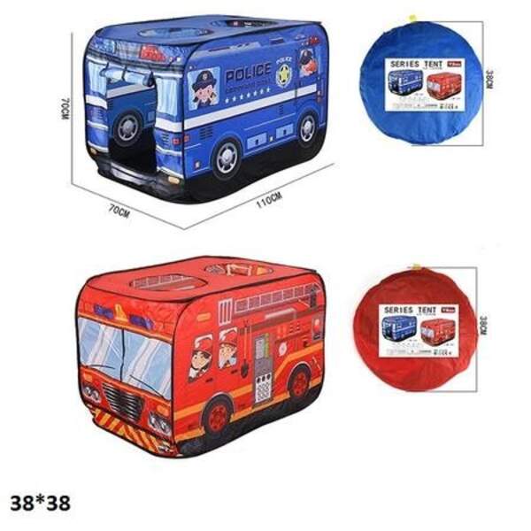 Намет 1223/1224 поліцейська/пожежна машина 2в.сумка 38*38 /30/ (шт)