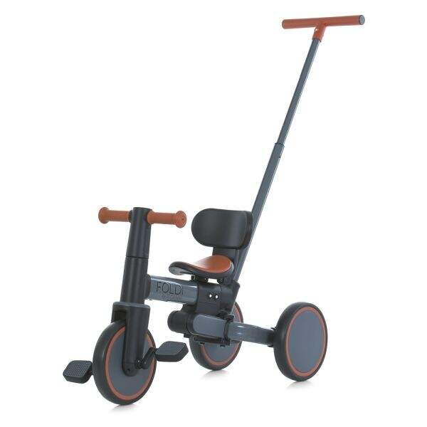 Велосипед дитячий El Camino FOLDI ME 1202 Graphite (1шт) 3в1, 3 кол. EVA 8д., батьківська ручка, гра (шт)