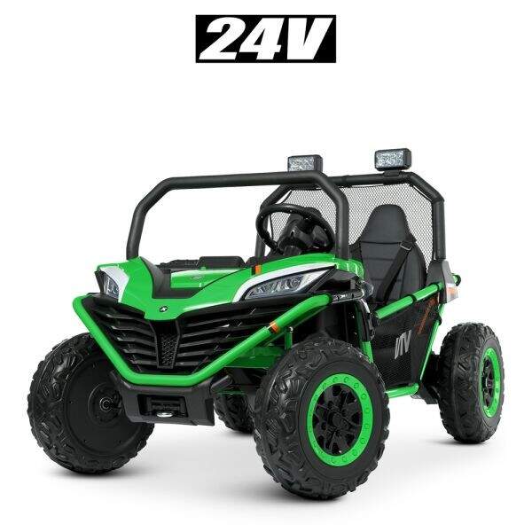 Джип M 4969EBLR-5(24V) (1шт) р/к2,4G, 4*80W, 1*24V7AH, EVA, USB, муз,шкіра, світло, зелений (шт)