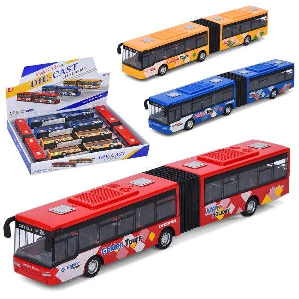 Автобус 632-29 (36шт) інерція, метал, 22см, 1:48, гумові колеса, 6шт(3 кольори) в дисплеї, 36-25-4,5 (шт)