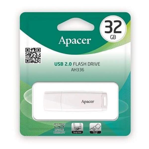 APACER USB2.0 flash 32 GB (AH-336) White (шт)