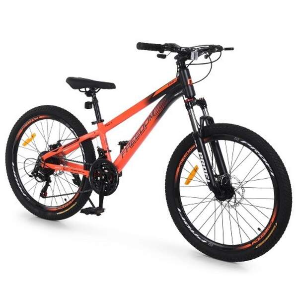 Велосипед PROFI FREEDOM 24 д. FD-2404 (1шт) алюм.рама 11",SKD85%,SHIMANO 21SP,швидкознім.кол.,промпі (шт)