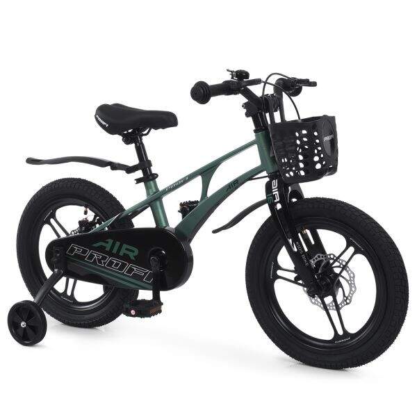 Велосипед дитячий PROF1 AIR PRO 18д. MB 181059 dark green (1шт) SKD75,магнез.рама,вилка,обод,перед/з (шт)