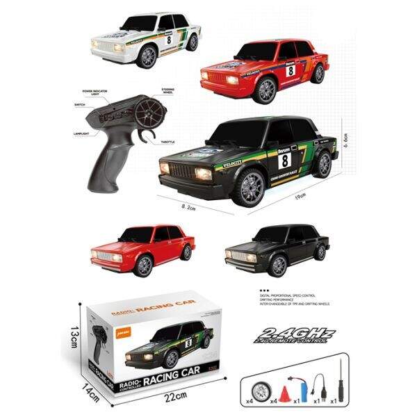 Машина 902 (8шт) р/к2,4G, акум, 19см, 1:24, світло, дрифт, доп.колеса, USBзарядне, 4х4,2 види/мікс к (шт)