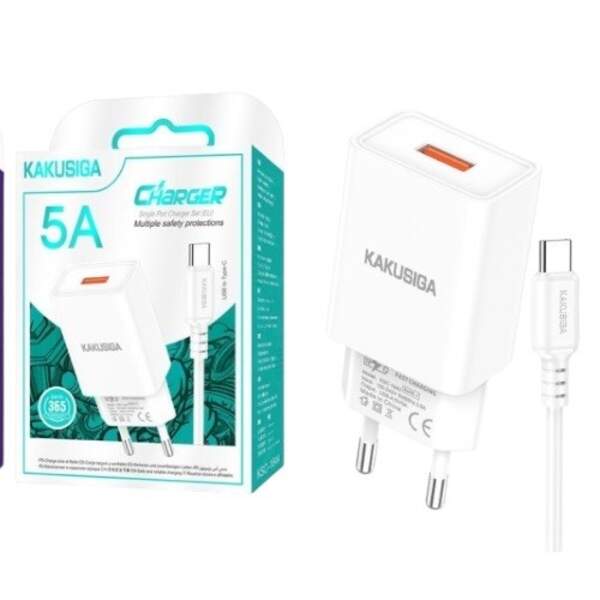 МЗП KAKUSIGA KSC-1644 + кабель type-c білий (шт)