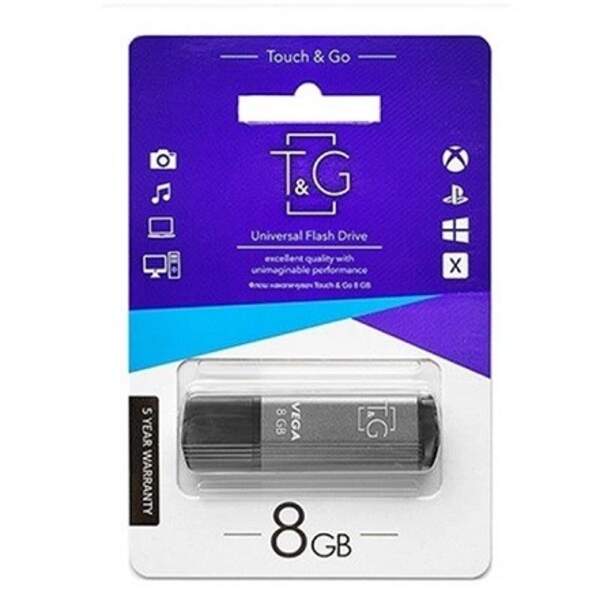 Usb флеш T&G 121 Vega  series  8 Gb Grey (шт)
