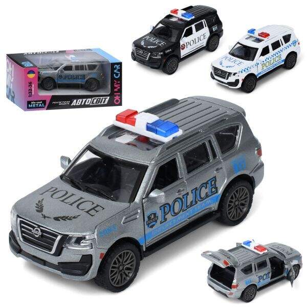 Джип AS-3215 (48шт) АвтоСвіт, 1:32-36, метал, інерція, 12см, поліція, відчиняються двері/багажник, г (шт)