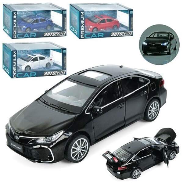 Машина AP-2043 (18шт) АвтоСвіт, 1:32, метал, інерц, 15см, звук, світло, відчиняються двері/капот/баг (шт)