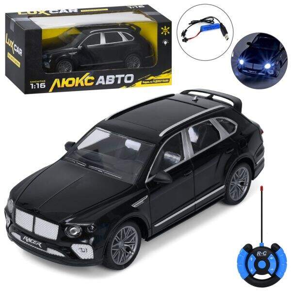Машина M 6421 (18шт) р/к, акум, 26см, 1:16, світло, гумові колеса, USBзарядне, в коробці, 32,5-13-13 (шт)