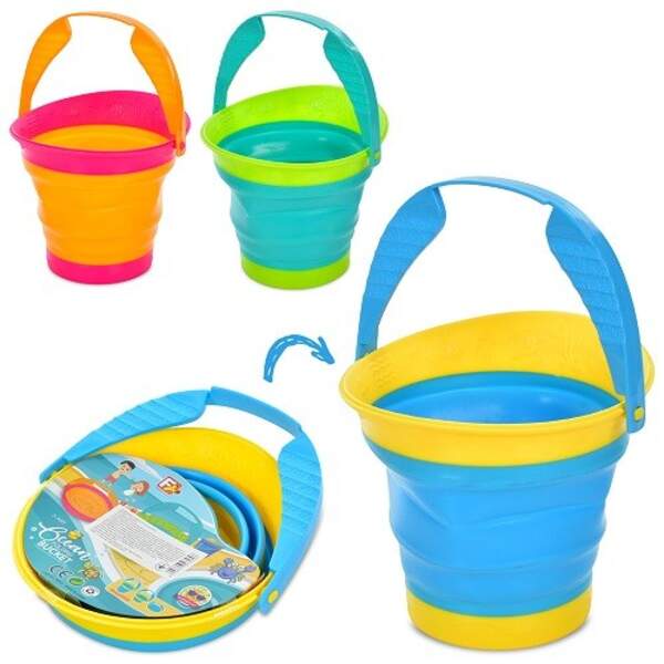 Набір для пісочниці 6912 (36шт) відро, складане, 3 кольори, (шт)
