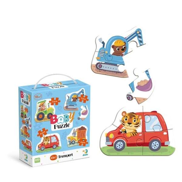 300685 Пазл 4 в 1 «Baby puzzle. Транспорт» (шт)