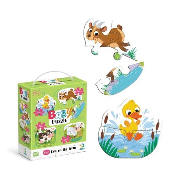 300687 Пазл 4 в 1 «Baby puzzle. День на фермі» (шт)