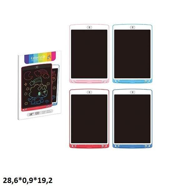 Планшет для малювання C12-1 LCD Writing Board 12'' кольоровий.4кол.кор.28,6*0,9*19,2/100/ (шт)