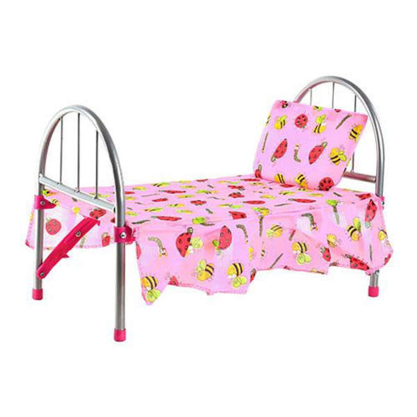 Ліжечко 9342 / WS 2772 (12шт) для ляльки,заліз,45-32-25см,подушка,мікс видів, в кульку,74-26-4см (шт.)