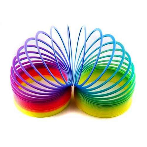 Пружинка 1199 (288шт) веселка, у кульку, 7,5-6,5-7,5см (шт.)