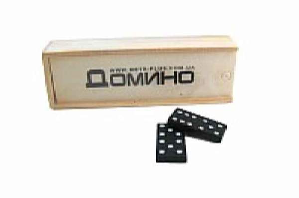 Доміно M 0027 (300шт) у дерев'яному пеналі, 14,5-5-3см (шт.)