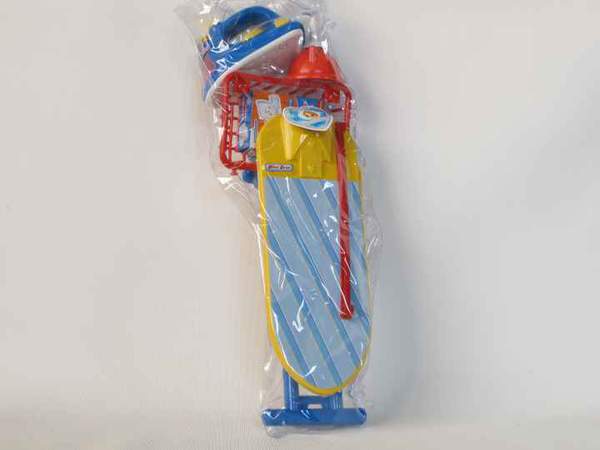 Праска 8020 (36шт) муз, світло, на бат-ці, прасувальна дошка, корзина, 2 кольор, в пакеті, 18-55-9см (шт.)