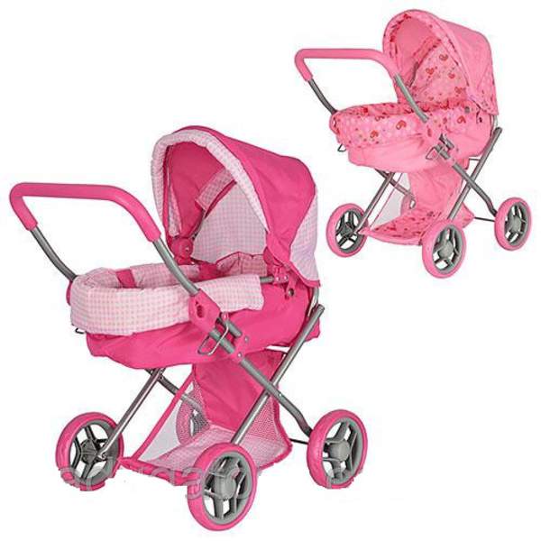 Коляска 9369/82100 (4шт) для ляльки, залізн, класика, кошик, 68-61-36см, вис. до ручки 54см (шт.)