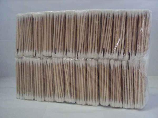 Вушні ватяні палички (вухочистки) бамбукові 100 шт (100) шт,арт.1450 (шт.)