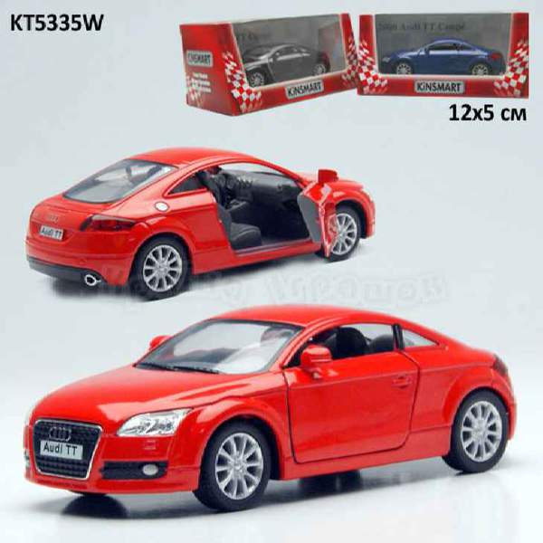 Модель легкова AUDI TT COUPE (2008)  5" KT5335W метал.інерц.відкр.дв.4кол.кор./96/ (шт.)