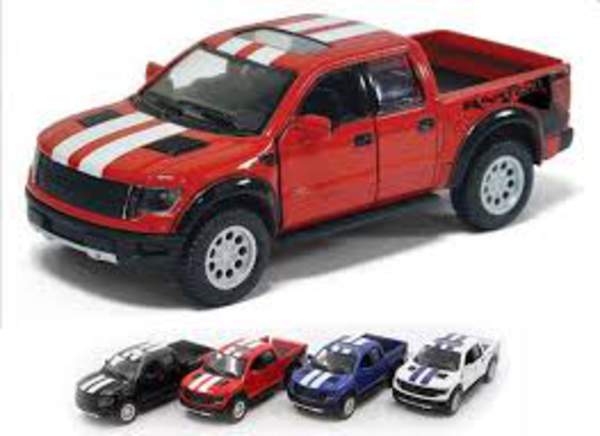 Модель пікап FORD F-150 SVT RAPTOR SUPERCREW (2013) 5'' KT5365W метал.інерц.відкр.дв.4кол.кор./96/ (шт.)