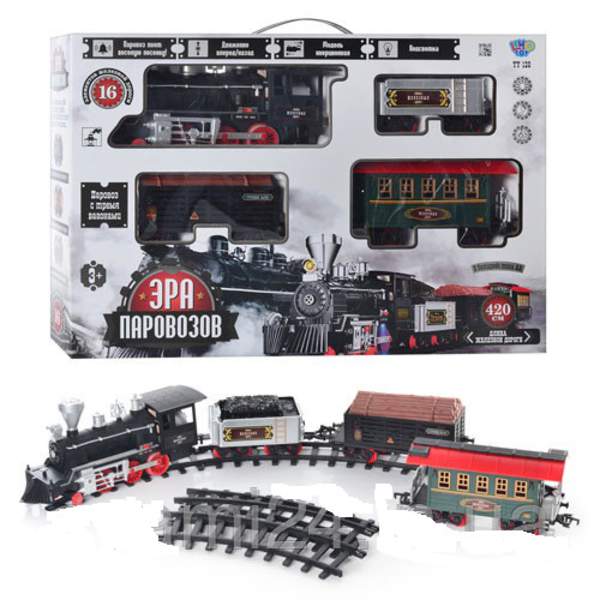 TG ЗД 701830 R/YY 126 (6шт) довжина шляху 420см, дим, муз, світло, на бат-ці, в кор-ці, 63,5-44-11,5 (шт.)