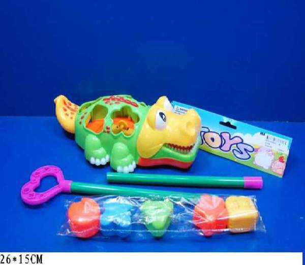 Каталочка арт. 2309B (96шт/2) на паличці, сортер вкладиші геометричні фігури, пакет. 26*15см (шт.)