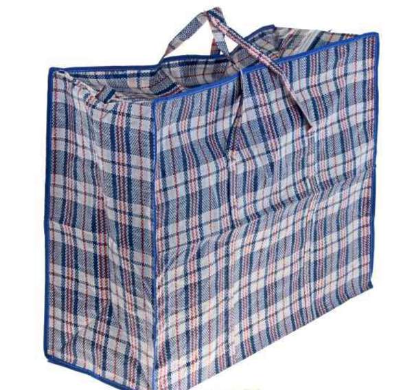 Господарська сумка клітинка 45х40 світла №2  (12шт/144шт) (шт.)