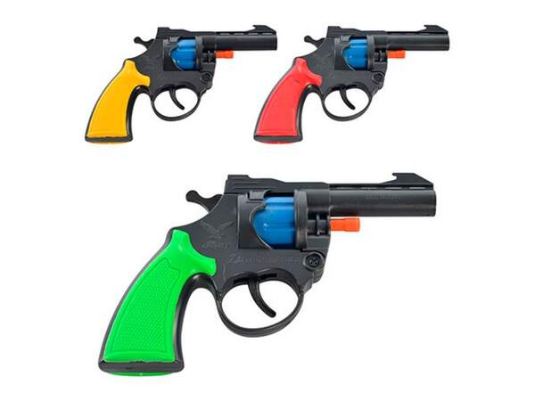 Пістолет під пістони A1 (216шт) 3 кольори, у пакеті 21*12*4см (шт.)