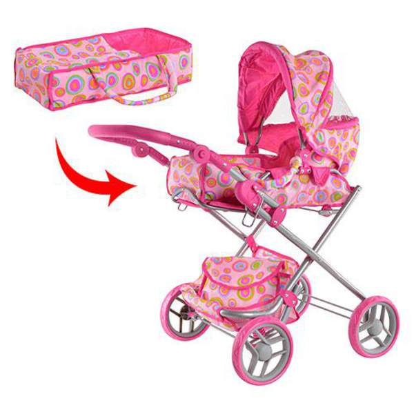 Коляска 9333 /014/9119 (3шт) для ляльки,заліз,84-77-44см,люлька-переноска,кошик,сумка,в кор-ці,57- (шт.)