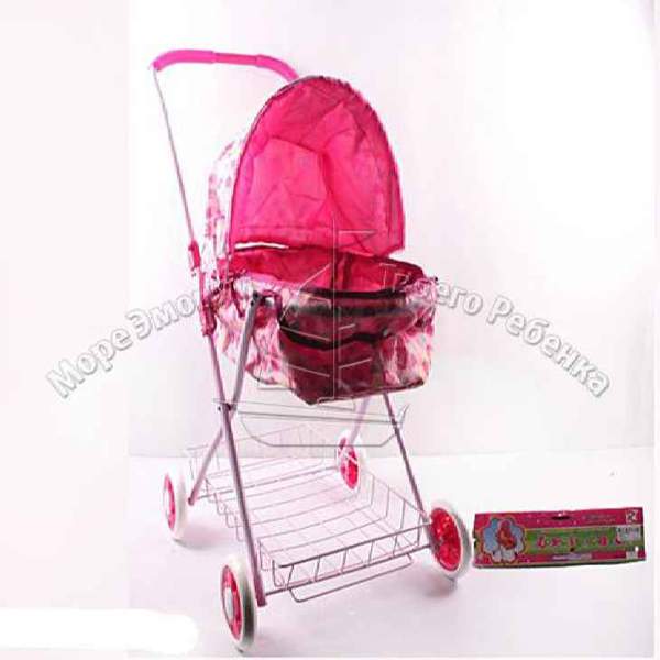 Коляска 8826 N (18шт) для ляльки, класика, 63-68-35см, колиска (з ручками), 45-22-11см, в кульку, 28 (шт.)