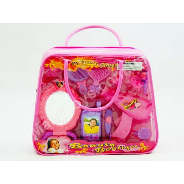 Косметика A 299/619443 (48шт) набір аксесуарів, дзеркало, гребінець, телефон, сумка, 28-24-7см (шт.)