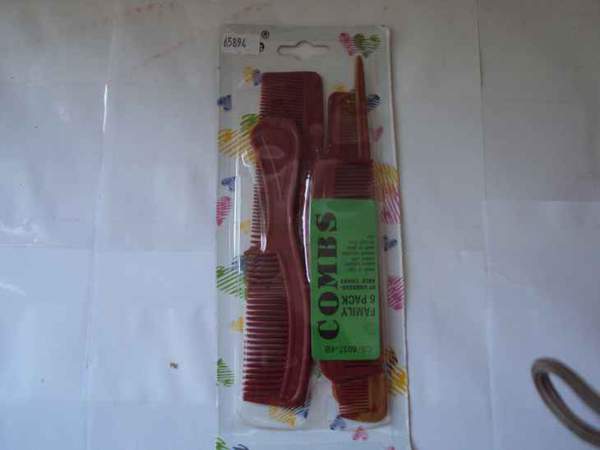 Гребінець №600-6-6 пл. 6шт. на листі в наборі (0,3*3,2*19) (432) (шт.)