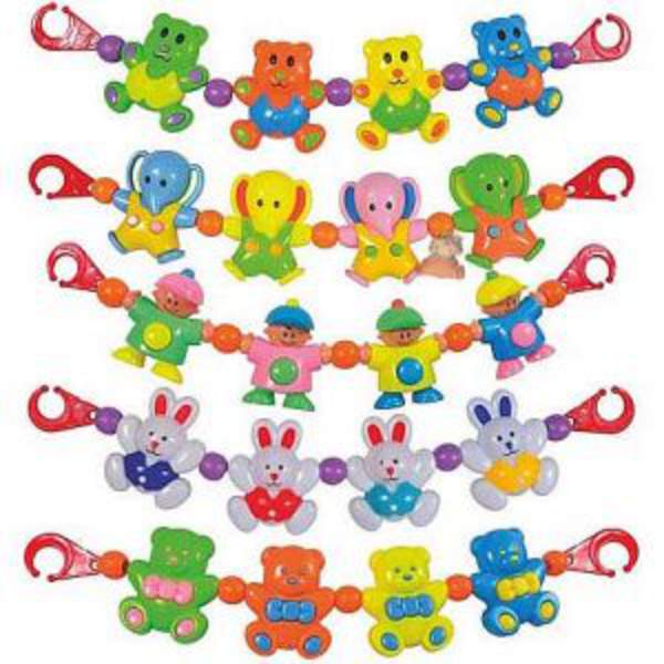 Брязкальце 6348-56-82-78-52 A (288шт) розтяжка на коляску, 6 видів, в кульку, 39см (шт.)