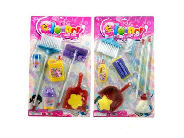 Набір для прибирання 8888 AB (48шт) 6 предметів, 2 види, на листі, 57-35см (шт.)